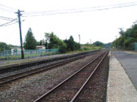 銚子口駅ホーム